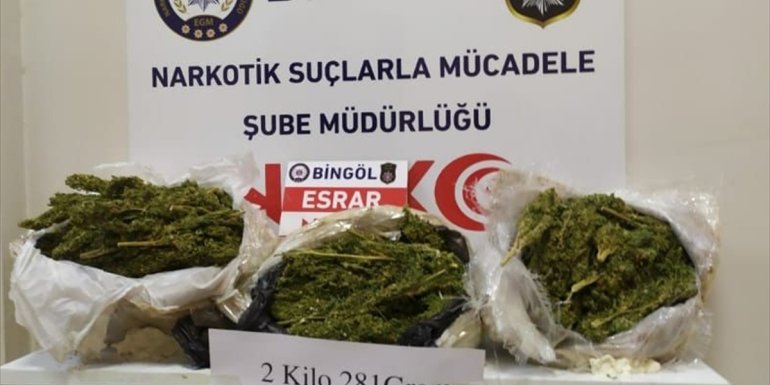 Bingöl'de uyuşturucu operasyonunda 1 şüpheli tutuklandı
