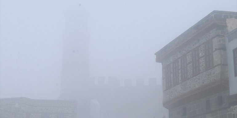 Erzurum'da yoğun sis etkili oldu