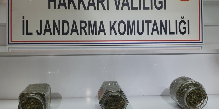 Hakkari'de 2 kilo 530 gram esrar ele geçirildi