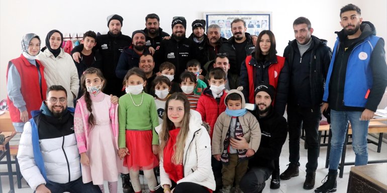 Karlı yollar macera tutkunlarının minik yürekleri sevindirmesine engel olamadı1