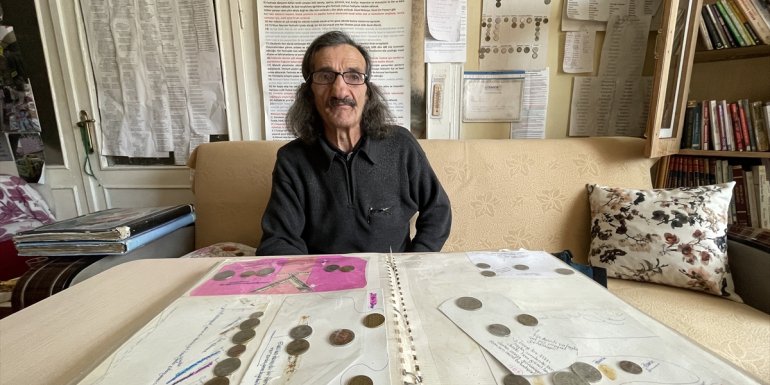 42 ülkenin madeni parasıyla koleksiyon oluşturdu