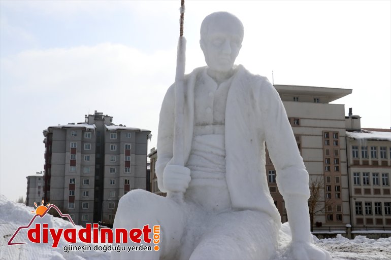 kahramanlarının masal festivali yapıldı kardan kar Ağrı