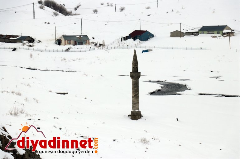 ve Barajı buzla Ağrı