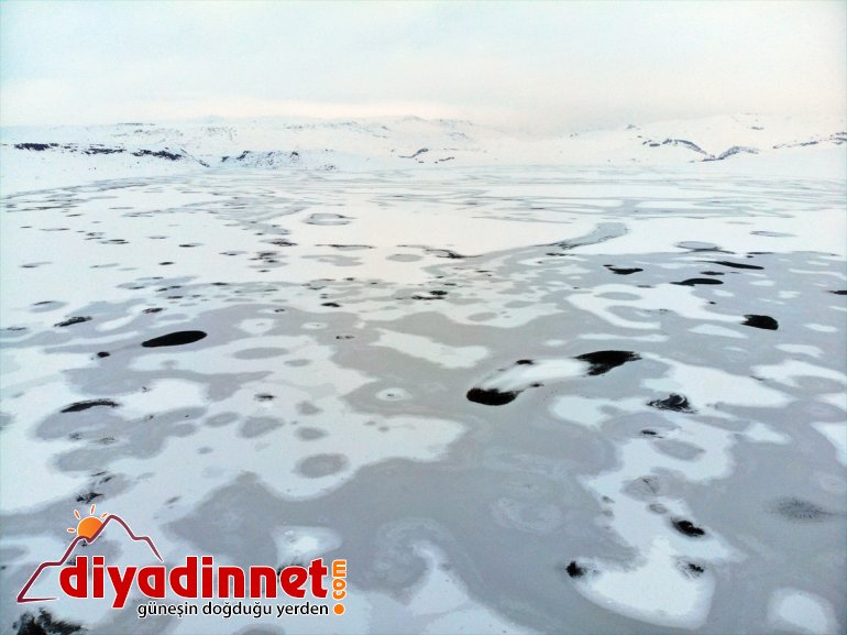 Barajı kaplandı kar ve buzla Yazıcı Ağrı