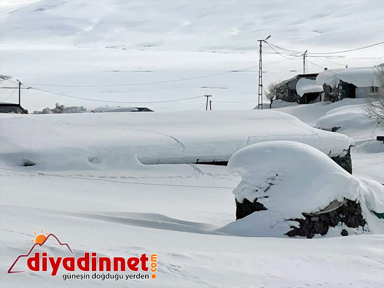 zorlu AĞRI geçiyor Evlerin köylerde Ağrı