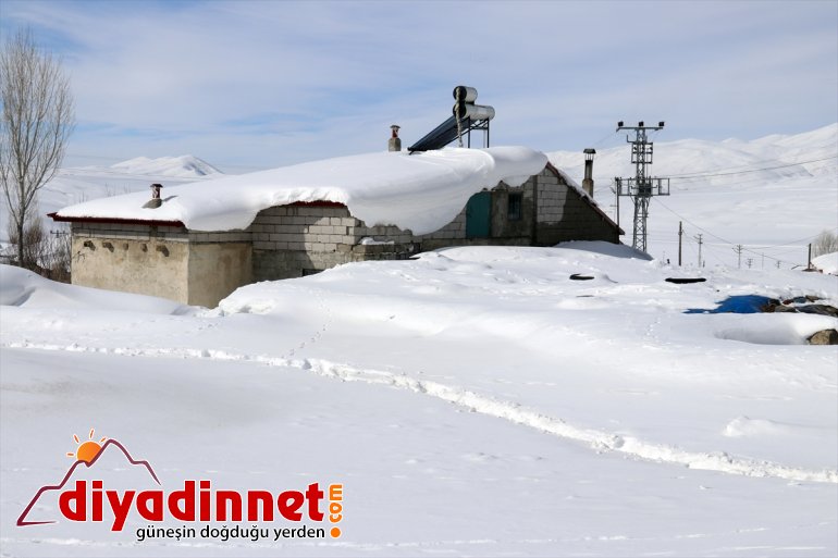 köylerde AĞRI - gömüldüğü zorlu geçiyor Ağrı