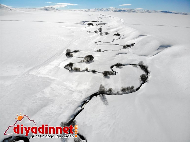görüntülendi karla menderesleri Ağrı