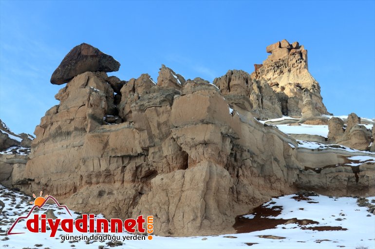 Meya yeniden Tarihi - Kenti peribacaları Antik ve çevresindeki AĞRI büründü beyaza 12