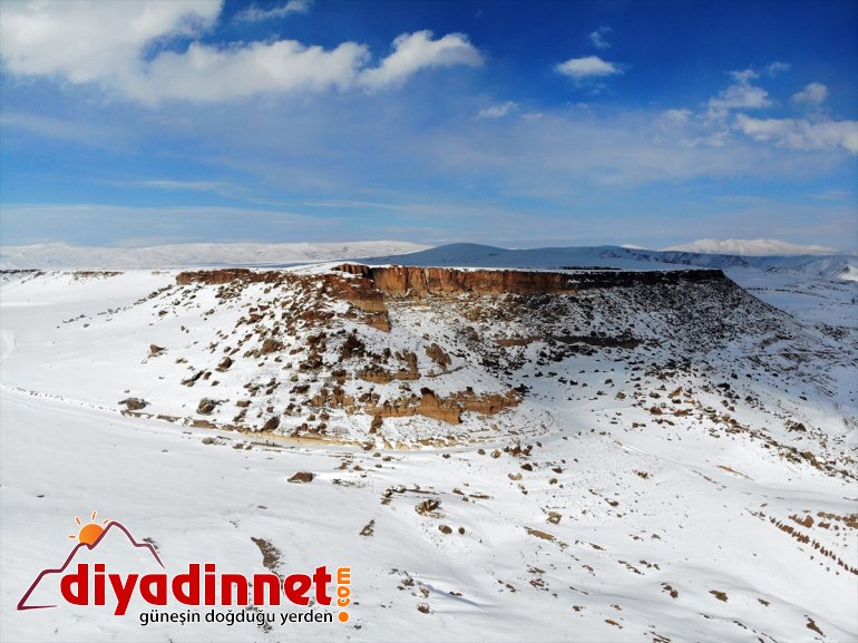 yeniden Antik Kenti Meya ve - çevresindeki beyaza büründü peribacaları Tarihi AĞRI 13