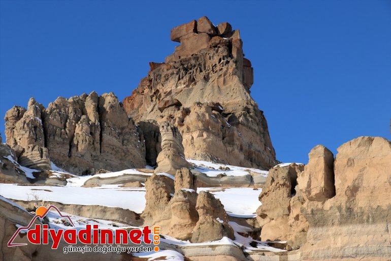 Tarihi yeniden Kenti Antik - ve AĞRI çevresindeki büründü peribacaları beyaza Meya 9