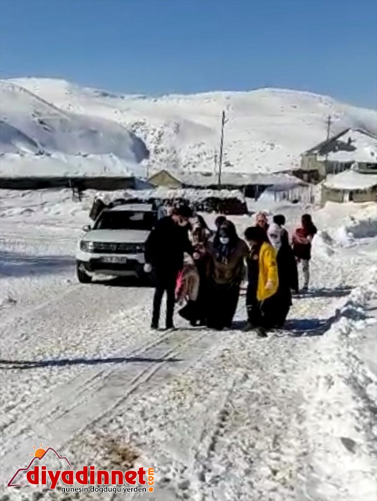 oldu kapanan AĞRI kardan - hamile kadın için köydeki Yolu ekipler seferber 3