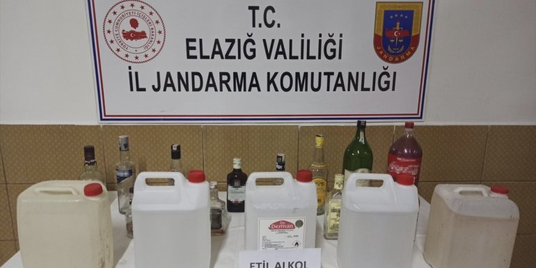 Elazığ'da sahte içki operasyonunda bir kişi gözaltına alındı