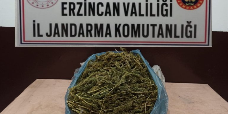 Erzincan'da yolcunun bagajında 2 kilo 848 gram uyuşturucu bulundu