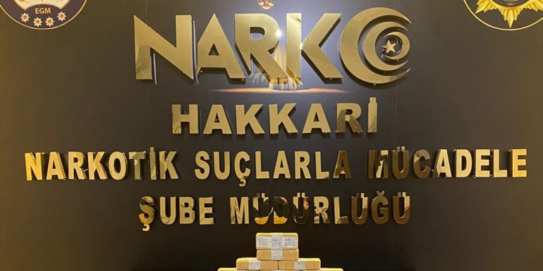 Hakkari'de 20 kilo 600 gram eroin ele geçirildi