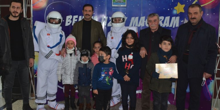 Tatvan'daki çocuklar için "Uzay Çadırı" kuruldu