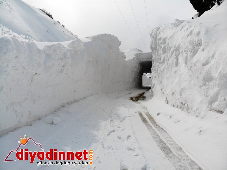 tünel Çığ yolunda düşen köy ile sağlanıyor AĞRI ulaşım kardan - 7