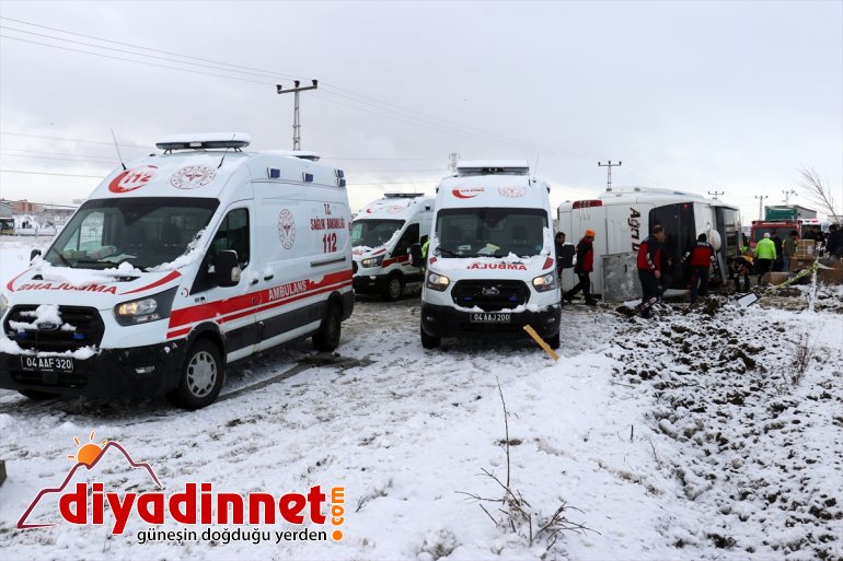 12 devrilen otobüsündeki yolcu Ağrı