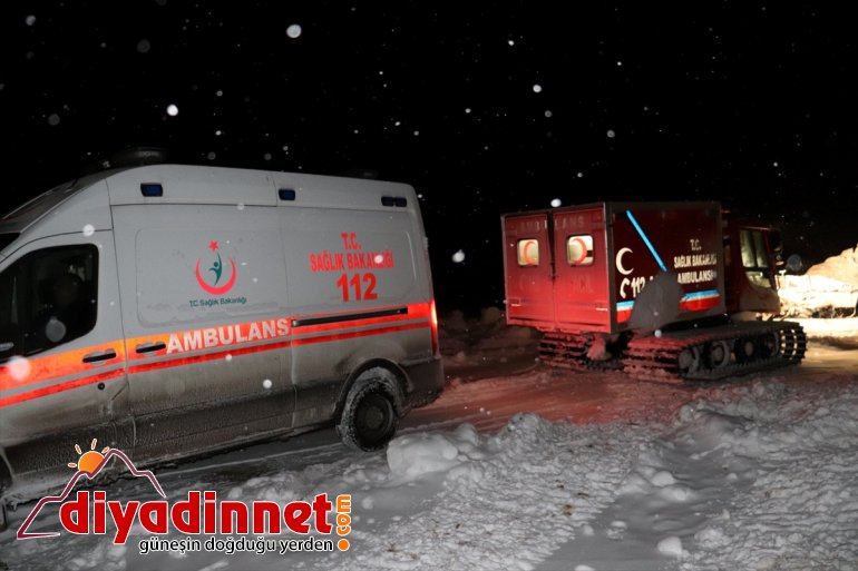AĞRI - nedeniyle Rahatsızlanan ulaştırıldı hastaneye 4 saatte kadın kar 3