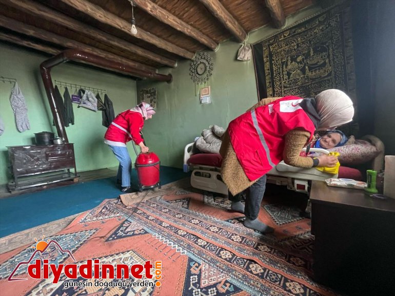 Türk bakıma - gönüllüleri Kızılay AĞRI gönlünde bireylerin kuruyor muhtaç taht ve engelli 11