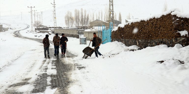 Doğu Anadolu'da martta yağan kar ve soğuk hava yaşamı olumsuz etkiledi