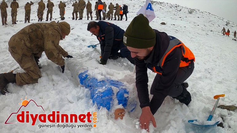 eğitimi Ağrı Komandolara verildi kurtarma eteklerinde Dağı arama çığda 11