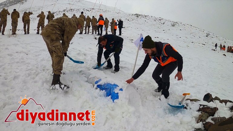 Dağı Komandolara eğitimi verildi kurtarma arama Ağrı çığda eteklerinde 10