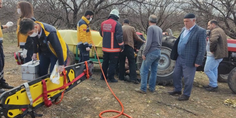 Malatya'da traktörün şaft miline kapılan kişi öldü