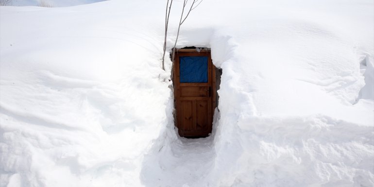 Muş'ta baharı bekleyen köylüler kışı yaşıyor