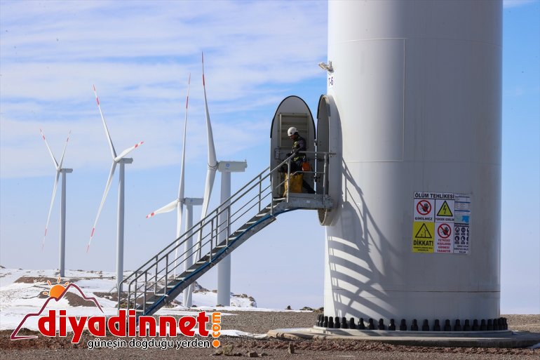 elektrik haneye rüzgar enerjisi santralinde Van