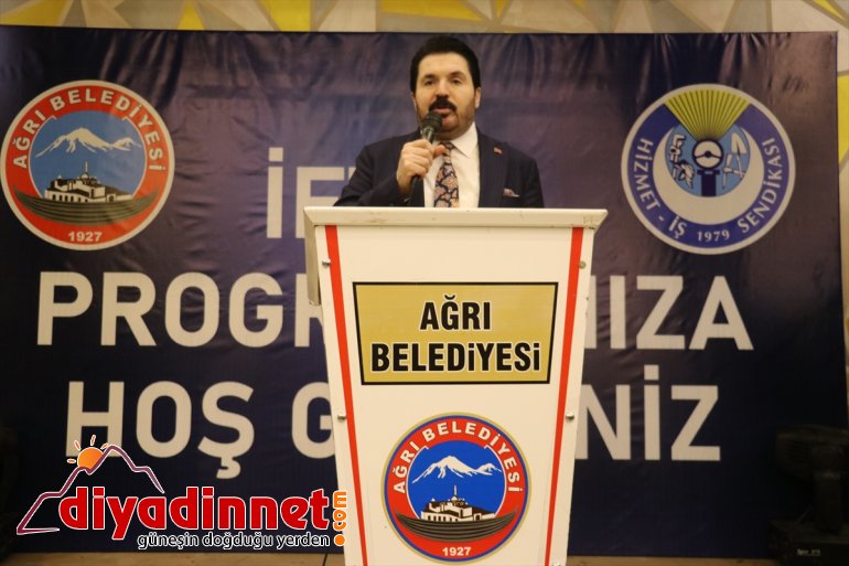 Ağrı Sayan Başkanı yaptı çalışanlarıyla Belediye iftar Savcı 4