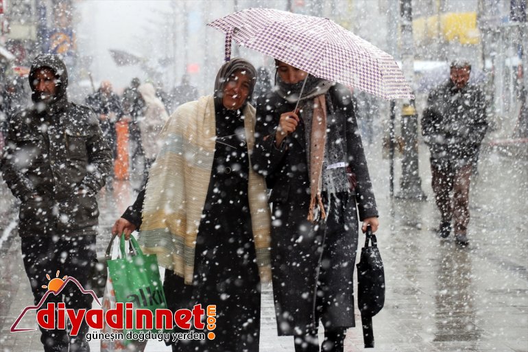 beyaza büründü Ağrı nisan karıyla 2