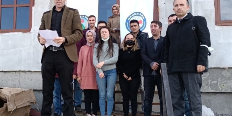 Ardahan'da tarım ve orman müdürlüğü çalışanlarından veterinerlere şiddete tepki