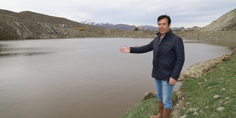 Erzurum Büyükşehir Belediyesi gölet yapımlarına devam ediyor