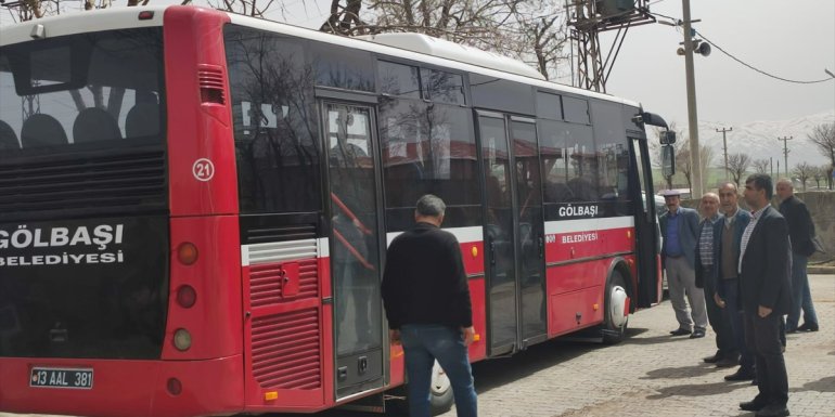Gölbaşı Belde Belediyesi araç filosuna halk otobüsü ekledi