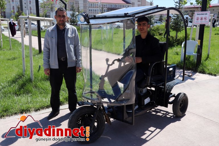 hareket güneş Ağrılı enerjisiyle engelliler araç eden üretti genç için atık malzemelerden 9