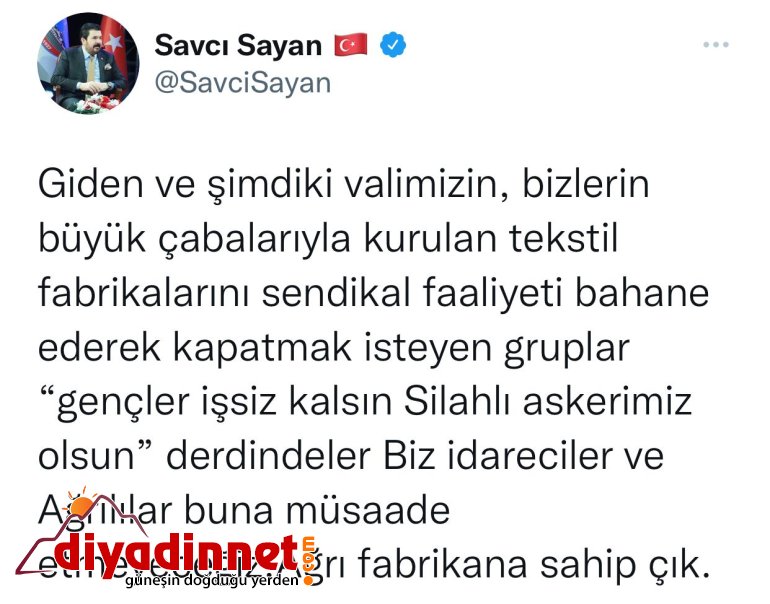 Başkan Sayan Ağrılılara seslendi! 