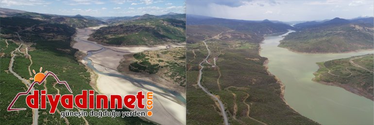 kuraklıktan Özlüce canlandı ve sularıyla Bingöl