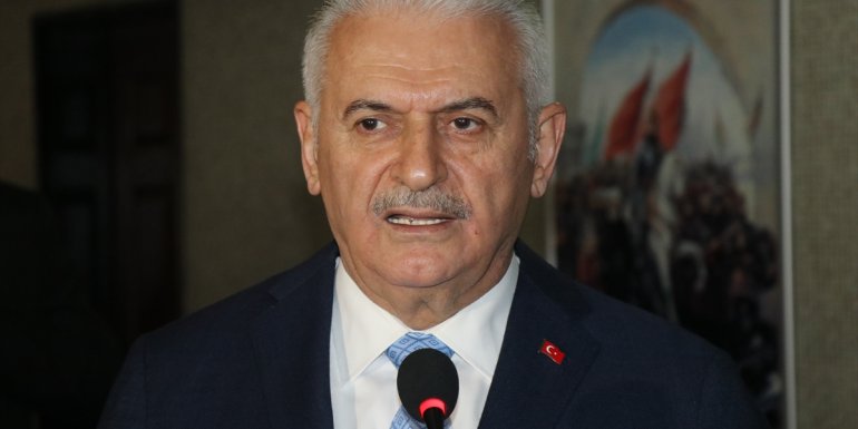 ERZİNCAN - AK Parti Genel Başkanvekili Yıldırım, bayramlaşma töreninde konuştu1