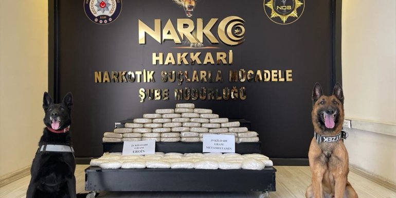 Hakkari'de 41 kilo 200 gram uyuşturucu ele geçirildi