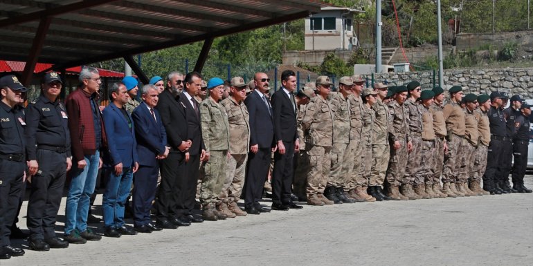 Hakkari'de trafik kazasında hayatını kaybeden polis memuru için tören düzenlendi