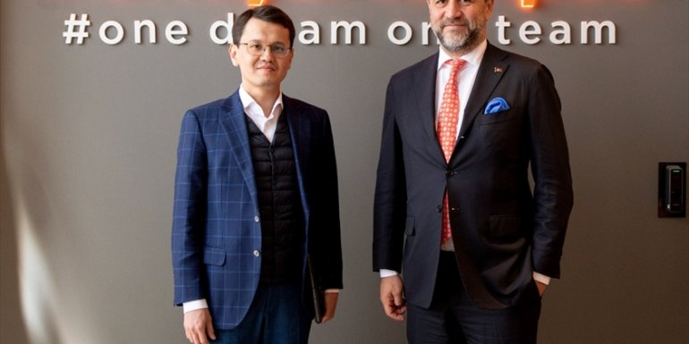 Kazakistan Dijital Kalkınma, İnovasyon ve Havacılık Sanayi Bakanı Mussin'den Trendyol'a ziyaret