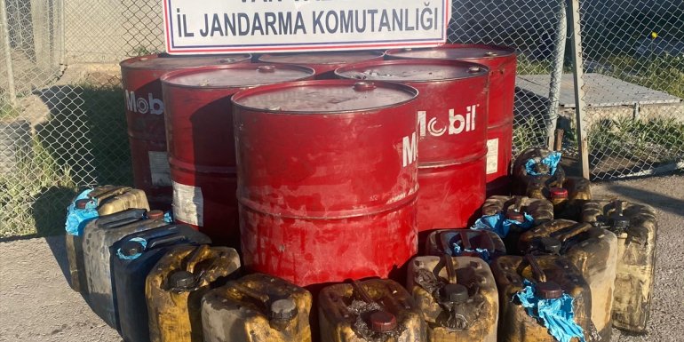 Van'da 1558 litre kaçak akaryakıt ele geçirildi