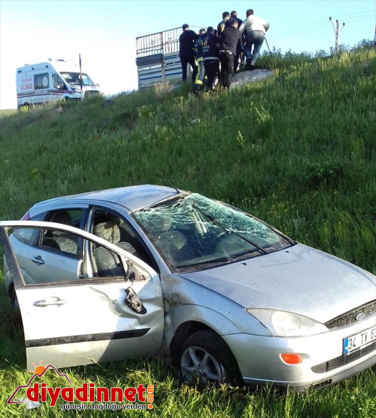 şarampole devrilen aracın yaralandı Van