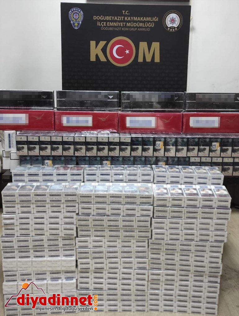 Ağrı'da mutfak tüpleri içine saklanan 1380 paket kaçak sigara ele geçirildi