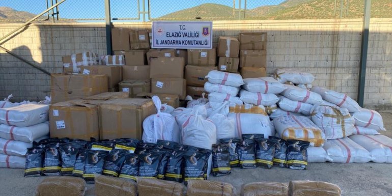 Elazığ'da 3,5 ton kaçak tütün ele geçirildi