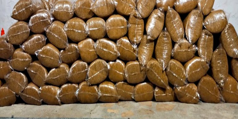 Elazığ'da 775 kilogram kaçak tütün ele geçirildi