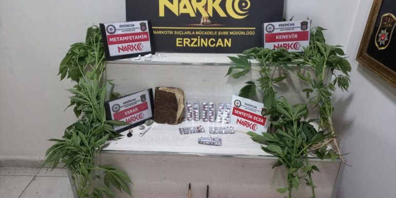 Erzincan'da uyuşturucu kaçakçılarına yönelik operasyonda 3 kişi tutuklandı