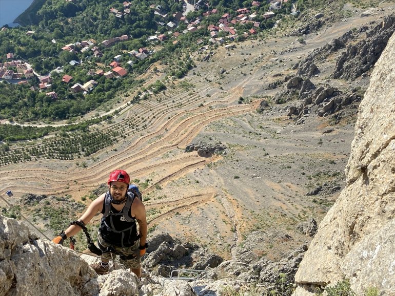 tutkunlarının oldu Ferrata Via adrenalin - rotası parkuru ERZİNCAN 5