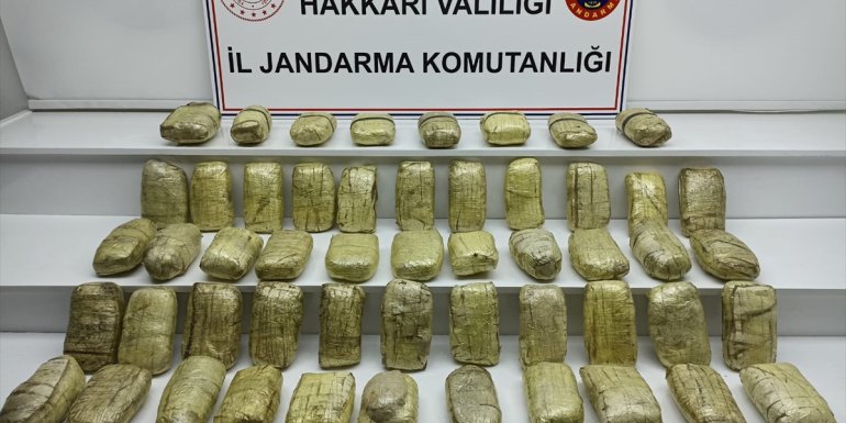 Hakkari'de 51 kilo 514 gram eroin ele geçirildi