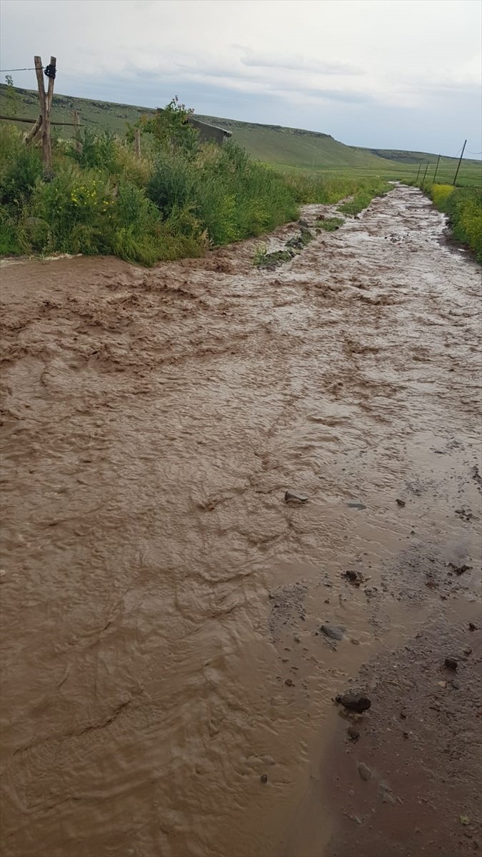 neden oldu ilçesinde Digor yağış taşkınlara KARS - 2